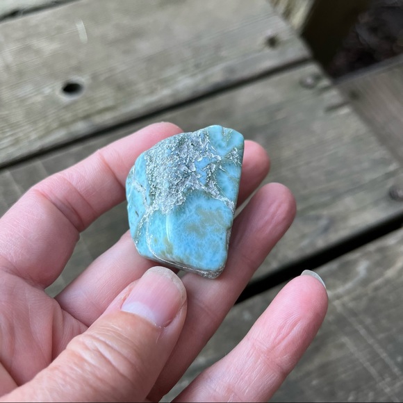 Larimar Gemstone Tumbled - Picture 4 of 15